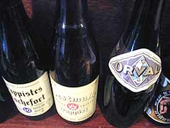 The Anderson Belgian Beer selection