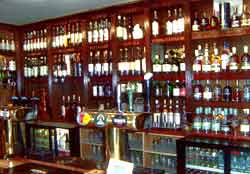Whisky bar in the Lochside Hotel